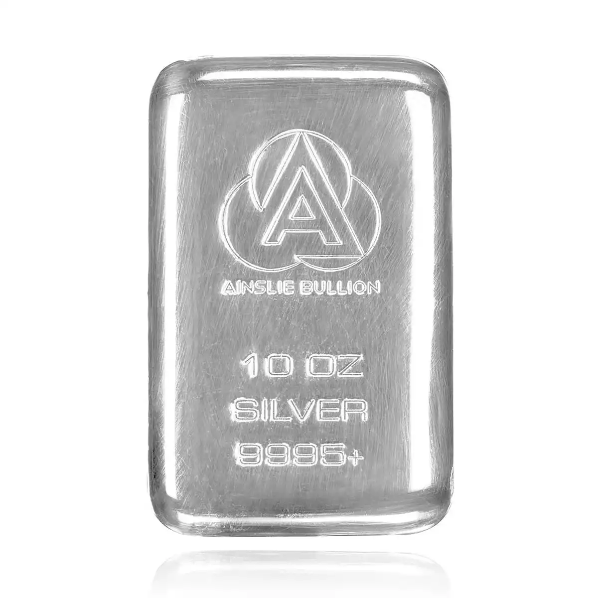 10 oz ainslie silver bullion. the 10 oz ainslie silver bar is one of our most popular bars due to its balance of tradeable size and price. along with ...