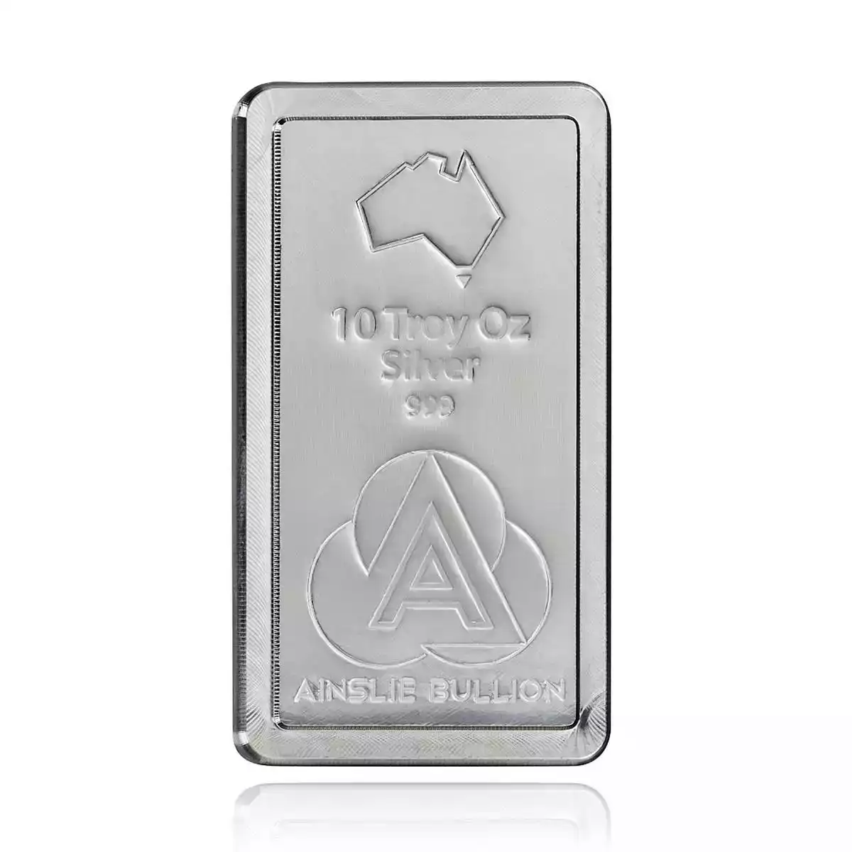 10oz ainslie silver stacker bar. these beautiful precision machined bars originate from scottsdale refinery in the usa. the unique design incorporates...