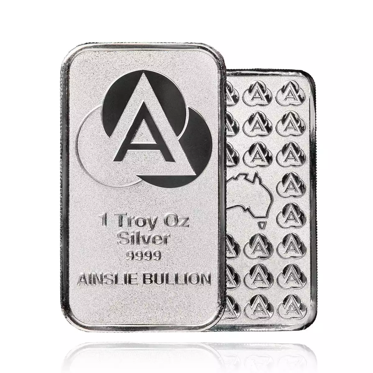 1oz ainslie minted silver bullion.  buy singularly, in tubes of 20 or mini-monster boxes of 200 at a discount.not being a coin means these are are not...